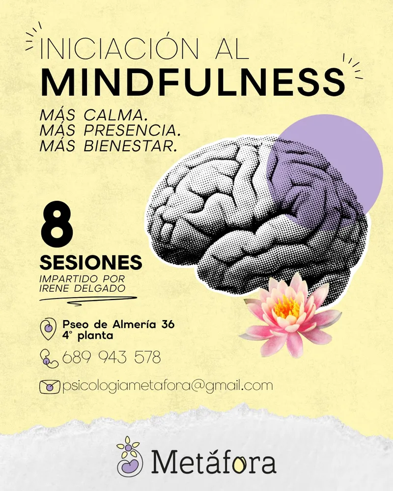 Cartel del taller: Iniciación al mindfulness